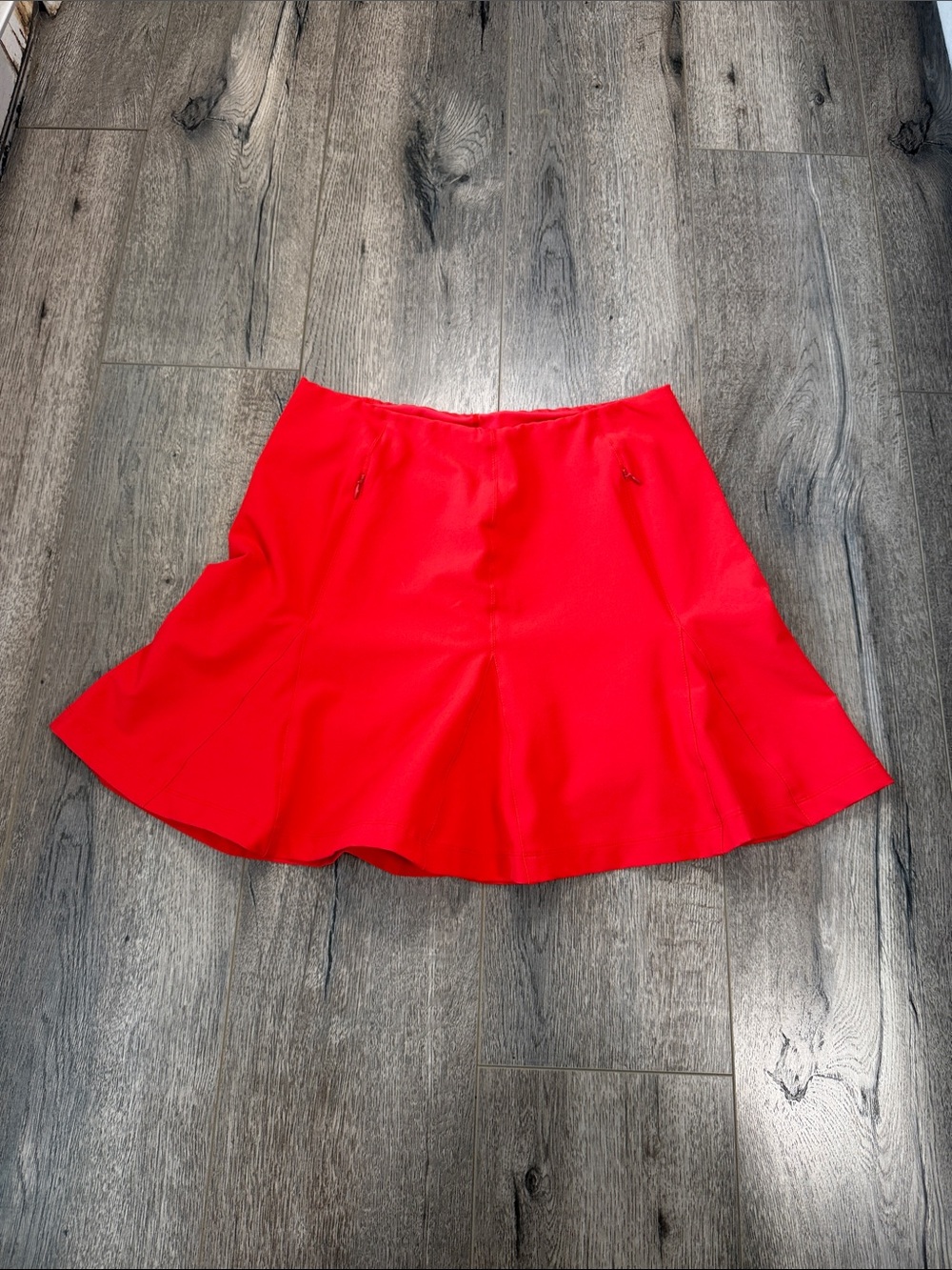 Tail Red Circle Skater Skirt